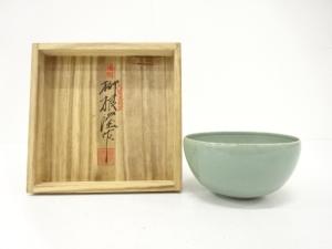 韓国人間文化財　柳海剛造　高麗青磁　茶碗